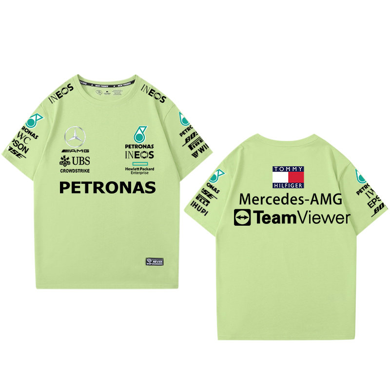 T-Shirt Mercedes AMG Petronas Motorsport TeamViewer Homme Manche Courte